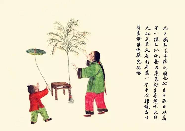 點(diǎn)蒿子燈圖