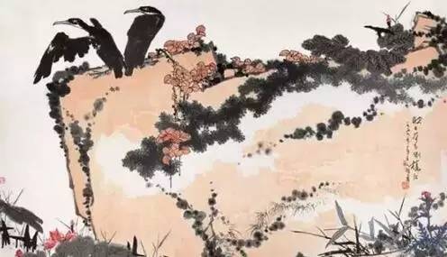 潘天壽《映日荷花別樣紅》
