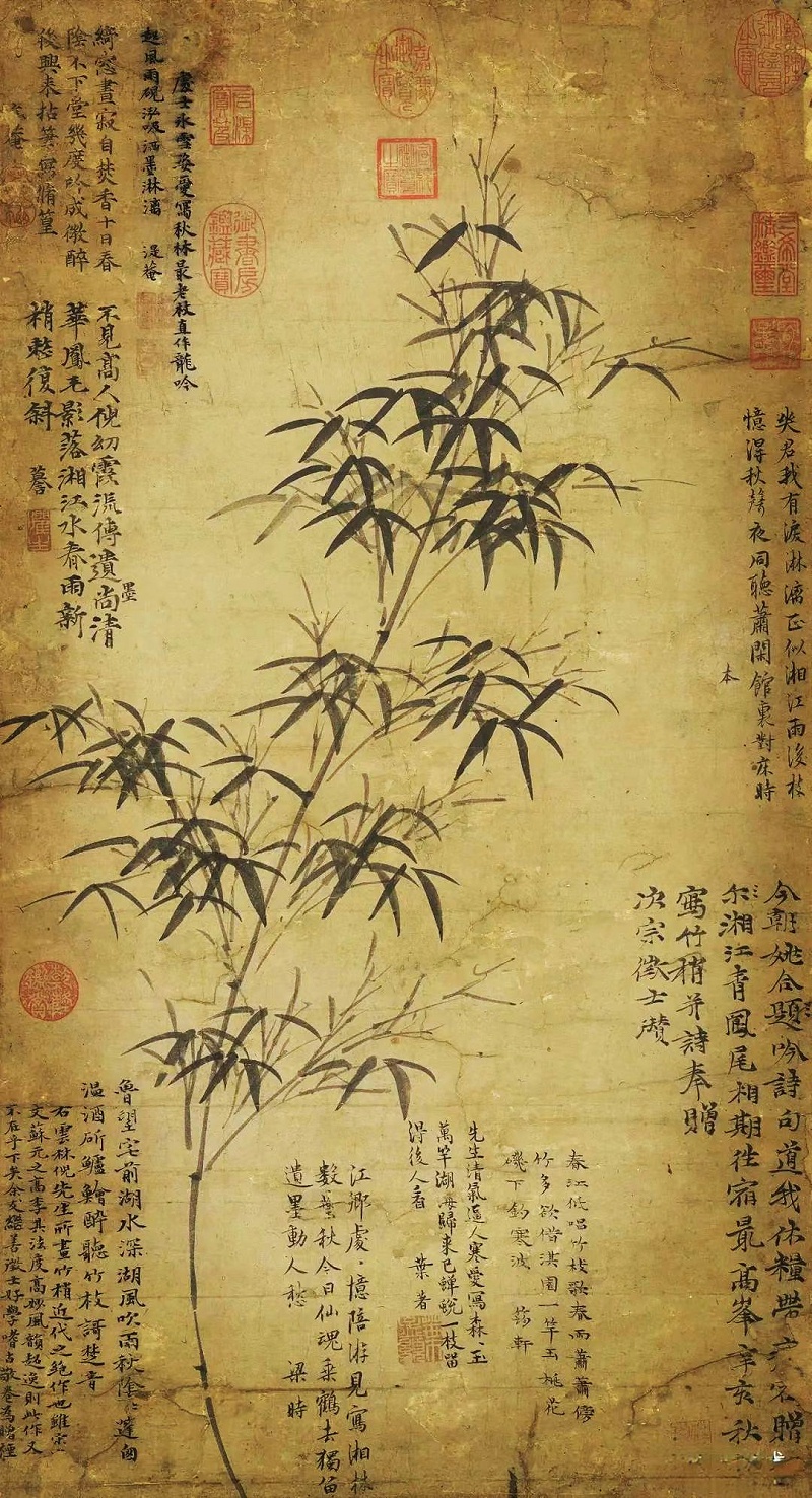 元 倪瓚 春雨新篁圖